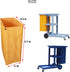 Replacement Janitorial Cart Bag-16 x 11 x 27inches, High Capacity Waterproof Thickened Housekeeping Commercial Janitorial Cleaning Cart Bag with 6 Brass Grommets - 23 Gallon (Yellow) by HYFTHOME