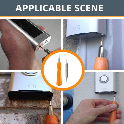 Doorbell Screwdriver Replacement, Double-Ended Bit for All Doorbells Including Video Doorbell Models