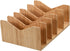 MobileVision Bamboo Paper Holder and Label Organizer, 5 Wide Dividers for Office Organization and Storage