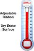 Global Printed Products Fundraising Thermometer Chart Goal Tracker, Dry Erase Wall Mounted Thermometer, Giant Sales