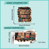 flaxarne 3D Bookshelf Wall Stickers Faux Hole Book Design Decorative PVC Wall Art for Bedroom Living Room Decoration