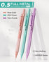 Nicpro 0.5mm Mechanical Pencils Set, 3PCS Metal Pencils with Case, 480PCS Lead Refills, 3 Erasers for Art