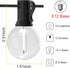 25FT, 12+1 G40 Bulbs, Outdoor String Lights Waterproof Patio Lights with Shatterproof Connectable Hanging Outdoor