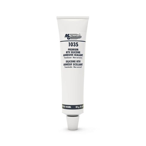 MG Chemicals 1035-80ML Non Corrosive Translucent RTV Silicone Adhesive Sealant, 85 ml Tube