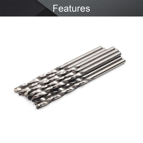 Utoolmart 2.4mm Twist Drill, High Speed Steel Bit, 10Pcs Set for Power Tool, Straight Shank 2.4mm Dia.