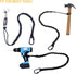 3 Pack Retractable Tool Lanyard, Safety Fall Protection Leash with Aluminum Screw Lock Carabiner Clip, Tough Scaffold