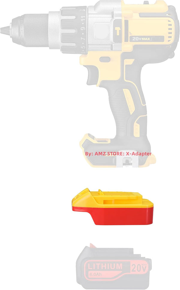 DeWalt 20V MAX XR Cordless Tools Adapter for Black & Decker 20V MAX LBXR20 Batteries, Adapter Only, BD-DW20