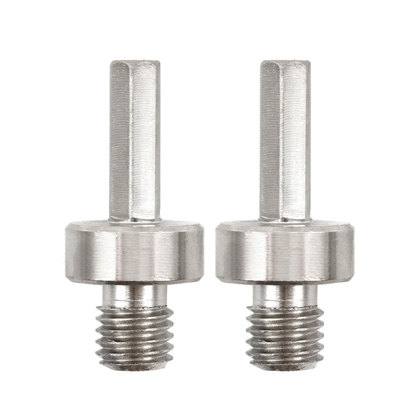 Core Drill Bit Adapter - 2pcs 5/8''-11 Thread to 3/8'' (10mm) Hex Shank for Electric Hand Drill
