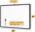Mr. Pen Dry Erase Board, 18” x 24” with Black Marker, Black Frame, Magnetic Whiteboard for Wall