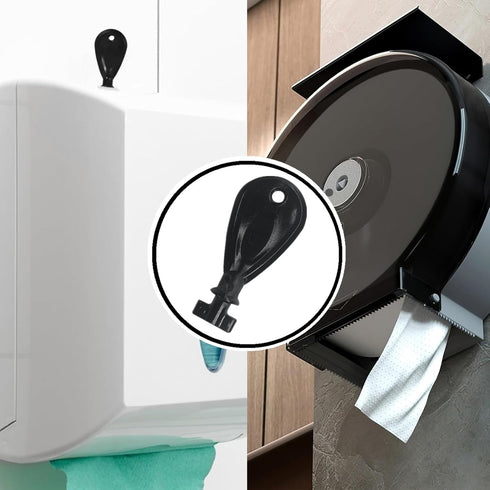 JLEivvi 1 Pack Paper Towel Dispenser Replacement Plastic Key Universal Paper Towel Dispenser Key Toilet Paper Dispenser