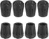 uxcell 8Pcs Camping Chair Foot Covers, 0.51 Inch Plastic Table Legs Feet