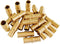 EFIELD 25-Pack Pex 1/2 Inch Straight Coupling Brass Crimp Fitting for Pex Tubing Connection, ASTM F1807