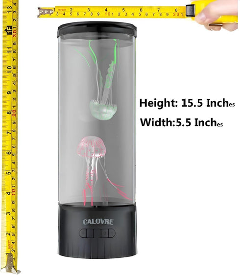 CALOVER Large Jellyfish Lamp Gifts for Kids Adults Electric Fantasy Tank Aquarium Night Mood Light for Birthday Holiday
