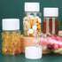 Othmro 20Pcs 60ml PE Plastic Lab Cylindrical Chemical Reagent Bottle, Small Mouth Transparent Liquid Storage Container