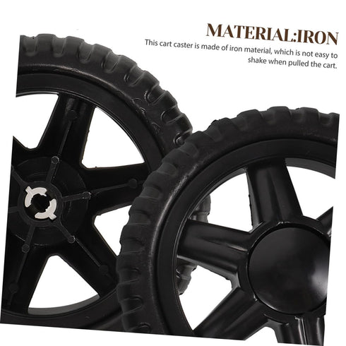 4pcs PRETYZOOM Replacement Wheels for Shopping Cart Rolling Cart Wheels for Grocery Trolley