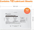 bonsaii Sheets,12-Pack (8.4 5.9 inch/Piece) Paper Shredder Lubricant x