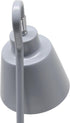 LD1079-GRY 16" Simple Designs Sleek Essentials Metal Looped Desk Task Lamp with Adjustable Shade, for Office, Desk