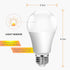 Torkase Outdoor Dusk to Dawn Light Bulbs, 12W (100W Equivalent), 3000K Warm White, E26 A19 Automatic Sensor LED Bulbs