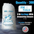 Ice Bags with Drawstring Closure, 8lb, 300ct/cs, 37 Mic Thickness, Portable Storage and Freezer Keeper