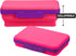 It's Academic Flexi Storage Box with Lid, Collapsible Pencil Case Design for Craft and School Supplies, 3-Pack by It's Academic