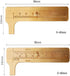 2pc Brass Mini Caliper Gauge, 80mm Sliding Metric and Inch Vernier Tool for Jewelry Measuring