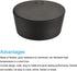 MECCANIXITY Rubber Tapered Plug, 48mm to 56mm Solid Test Tubes Bungs Stopper, 5 Pieces