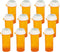 Prescription Reversible Thumb Tab Vials - Medicine Container Pill Bottle with Reversible Cap (12pcs)
