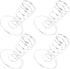 MAGICLULU 4pcs Stainless Steel Ice Cream Cone Holder Stand, Waffle Cone Display