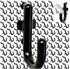 WallPeg 100Pcs Pegboard Accessory Peg Hook Set - Durable Self-Locking Black 1/4" J-Style FlexLock Peg Hooks