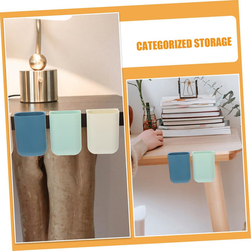 8pcs NUOBESTY Trolley Storage Basket Rolling Cart Accessories Hanging Cup Holder Wall Storage Bins