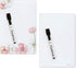 Quartet Glass Desktop Notepad, 9" x 6" Dry Erase Surface, Floral/White, 2 Pack