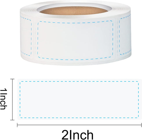 300pcs Removable Freezer Labels, Yoget 1 x 2 Inch Food Storage Stickers, Refrigerator Freezer Paper Label Easy Clean Leaves No Residue, Blue Food Labels Roll by YOGET