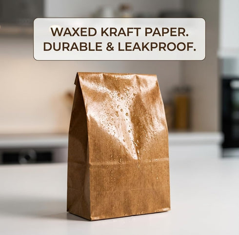 MOJMBSBY 300 Janitorial/Commercial Pcs Waxed Kraft Sanitary Napkin Disposal Bags Feminine Hygiene Liner Bags