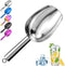 Yontlyandd Metal Ice ScoopKitchen Ice Scooper for Ice Maker,Stainless Steel Small Ice Scooper