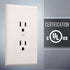 TayMac 2520LA MASQUE Light Almond 1-Gang Duplex Jumbo Electrical Outlet Cover Wall Plate 1-Pack