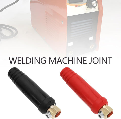 4Pcs DKJ10-25 TIG Welding Cable Panel Connector Plug Connector Socket Set 200Amp Dinse Quick Fitting for TIG Welding and Plasma Cutter Machine Red Black
