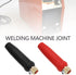 4Pcs DKJ10-25 TIG Welding Cable Panel Connector Plug Connector Socket Set 200Amp Dinse Quick Fitting for TIG Welding and Plasma Cutter Machine Red Black