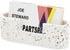 PARTSPOWER Cement Business Card Holder for Desktop, Horizontal Name Card Display Organizer, Business Gift Accessory