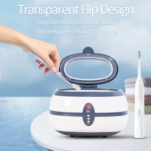 Ultrasonic Jewelry Cleaner, 40kHz Professional Cleaner Machine with Carry Holder and Cleaning Basket for Jewelry,