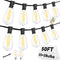 Hobbynors ST38 50FT LED Outdoor String Lights with 25+2 Spare Bulbs, E12 Socket,