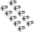uxcell M3x8mm Flat Head Machine Screws, Phillips Cross Screw, 304 Stainless Steel Fasteners Bolts 50Pcs