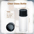 Clear Glass Vials, Small Liquid Sample Vial, Borosilicate Glass Empty Vials with Caps, Black Screw Caps with PE Liner, Pack of 20