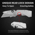 6-Pack C6SL) Lichamp Folding Utility Knife Box Cutter, Quick Change Razor Knife Utility Pocket Construction Blade