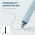 ParKoo Gel Pens Set, 12 Pcs, 0.5mm Fine Point, 6 Black/6 Blue Ink, Quick Dry, Click Silent Pens for Notetaking