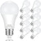 E26 LED Bulb, 100W Equivalent, 12W Medium Base, Non-Dimmable, Daylight White 6500K, 10 Pack