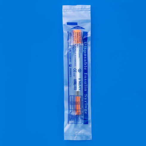 1ml Syringe with 31Ga 1/4 Inch Needles, Sterile Individual Packaging for Lab Supplies, Pack of 100