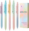 Gel Pens, 5 Pcs Retractable Gel Ink Pens, 0.7mm Fine Point, High-End Series for Journaling School Office Supplies