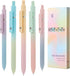 Gel Pens, 5 Pcs Retractable Gel Ink Pens, 0.7mm Fine Point, High-End Series for Journaling School Office Supplies