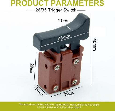 Trigger Switch for Leiya 26/35 Electric Drill Hammer Tool, Fielect Power Speed Control Push Button