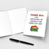 Qiliji Funny Thank You Card for Men Women, Appreciation Card for Coworker Boss Teacher Friend Doctor, Thank You